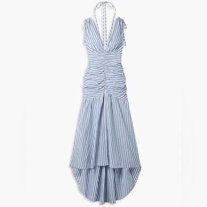 Veronica Beard Perrin Ruched High-Low Maxi Dress,
